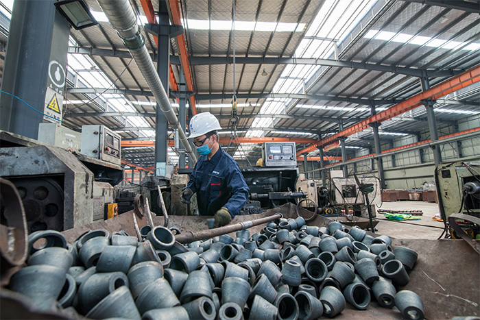 山西网架配件-锥头加工车间